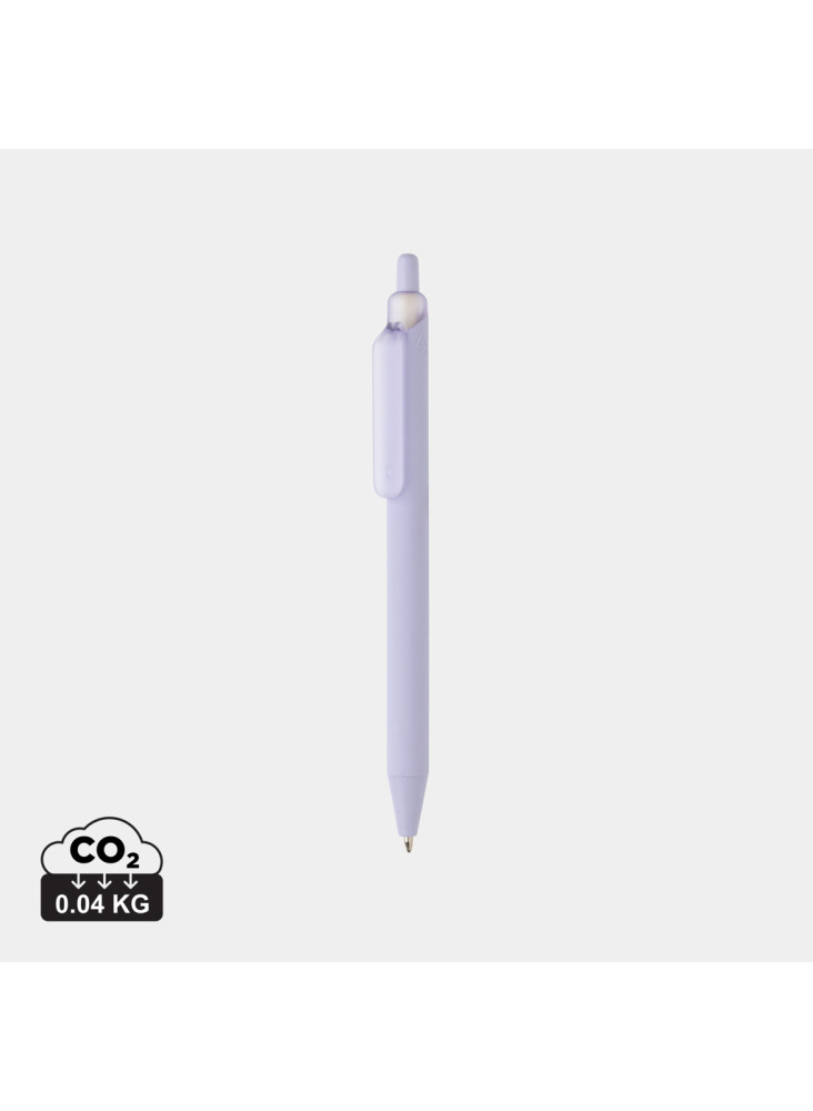 Stylo avec finition gomme en ABS recyclé certifié GRS Tide