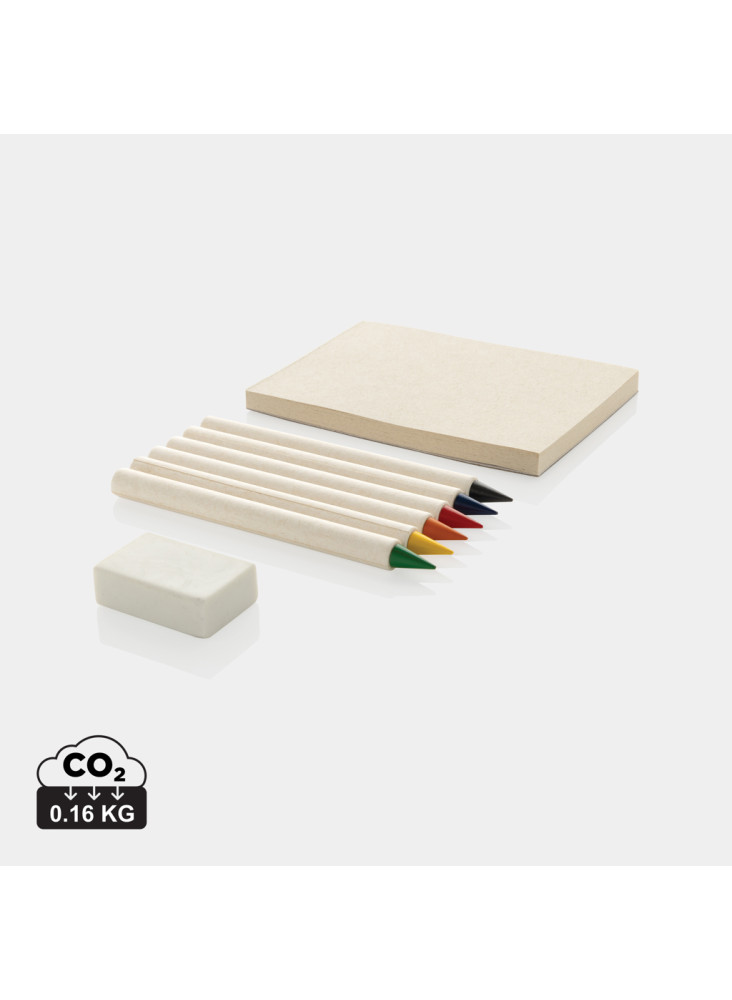 Set de 6 crayons de couleur avec carnet GRS Infinity Micki