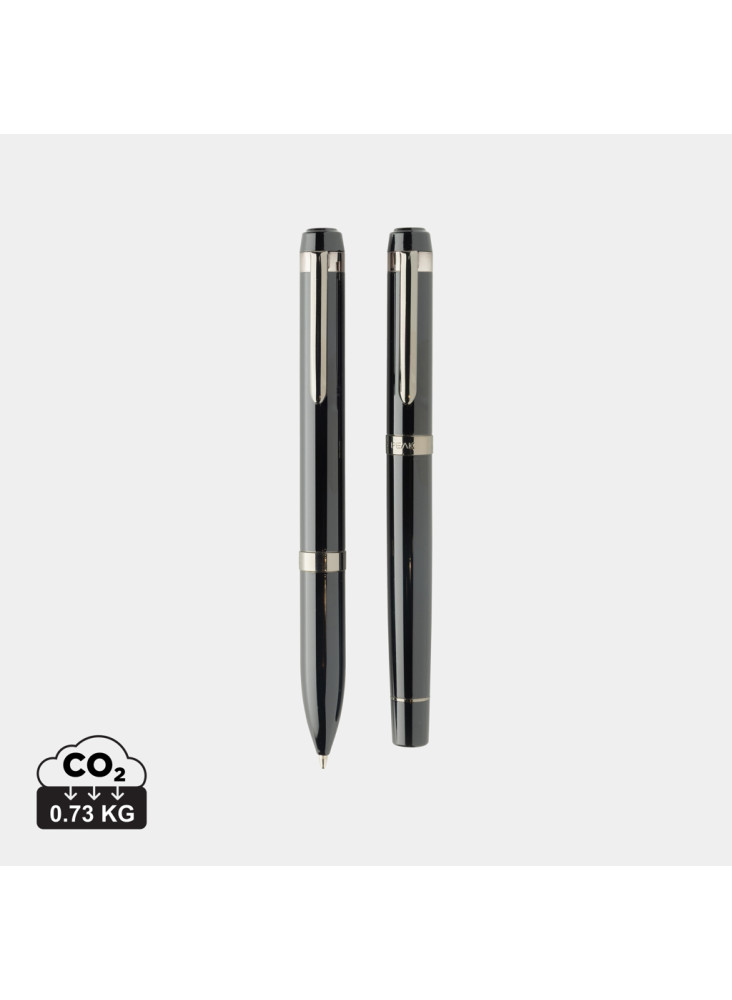 Coffret de stylos en acier recyclé Swiss Peak OSLO