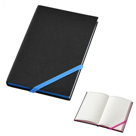 Bloc-notes A6 élastique en diagonal publicitaire