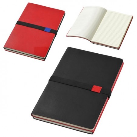 Bloc-notes 2 en 1 avec élastique de fermeture personnalisable