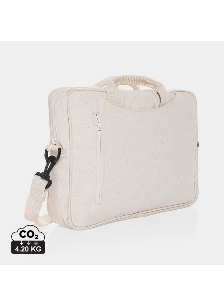 Sacoche ordinateur 15,4'' en coton recyclé AWARE™ Laluka