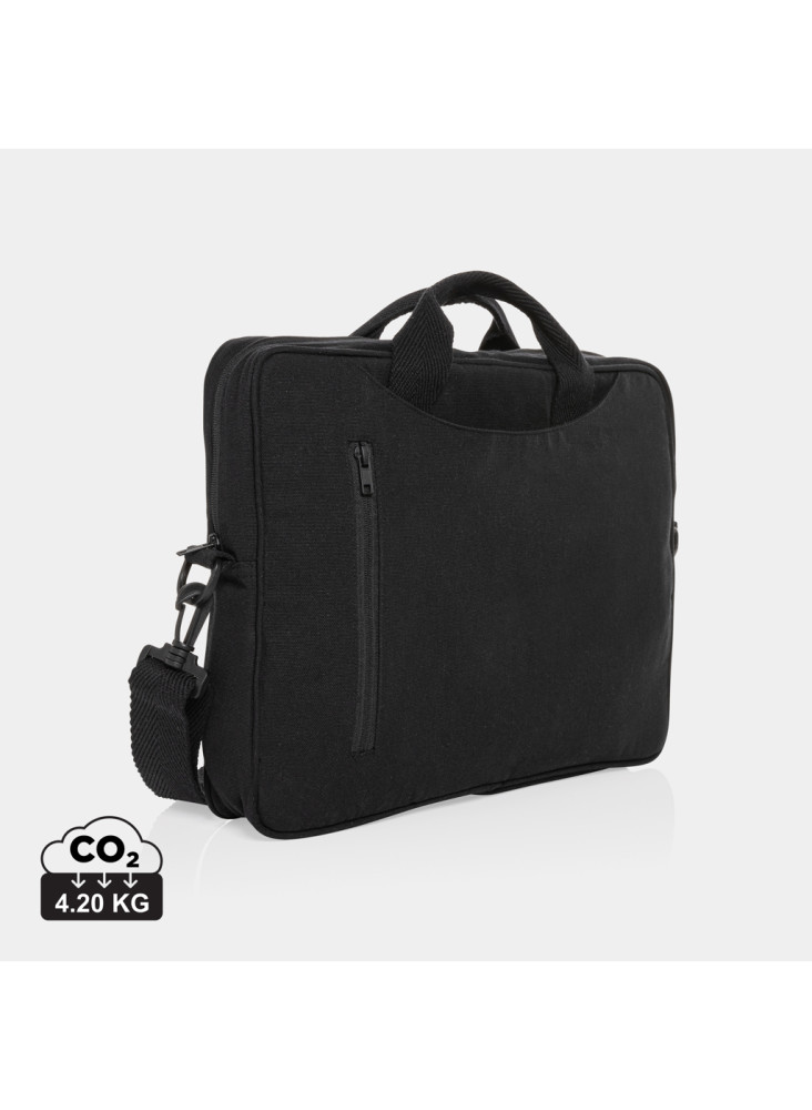 Sacoche ordinateur 15,4'' en coton recyclé AWARE™ Laluka