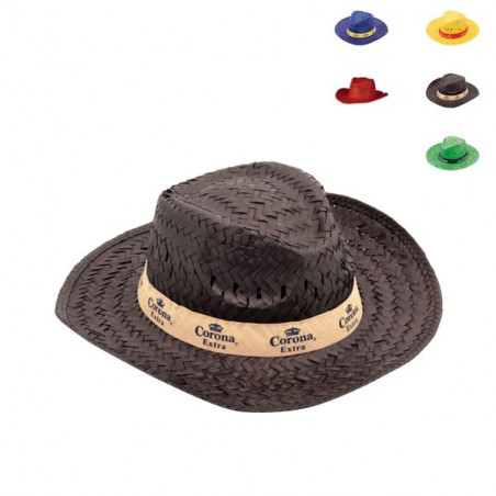 Chapeau western avec bandeau personnalisable