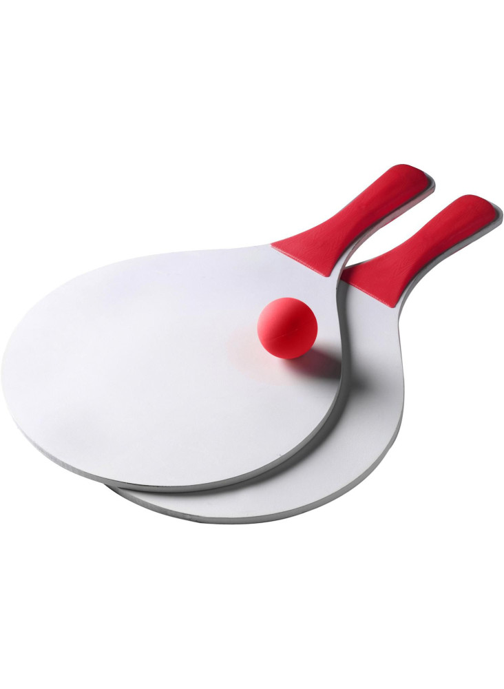 Set de raquettes de plage Fabien | Bois | 2 raquettes et balle