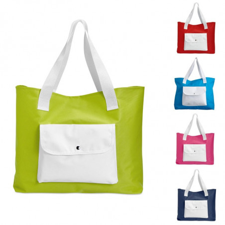 Sac de plage bicolore personnalisé