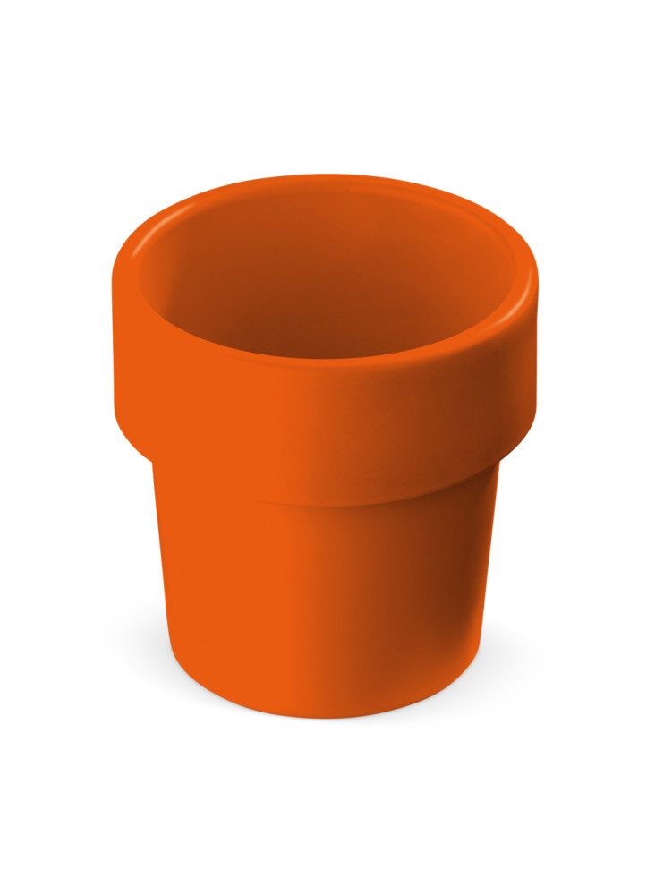 Tasse à café hot-but-cool avec graines de tomate cerise