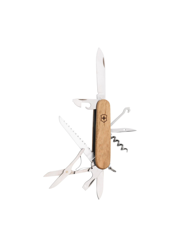 Victorinox couteau de poche Huntsman Wood | Coffret cadeau | 13 fonctions
