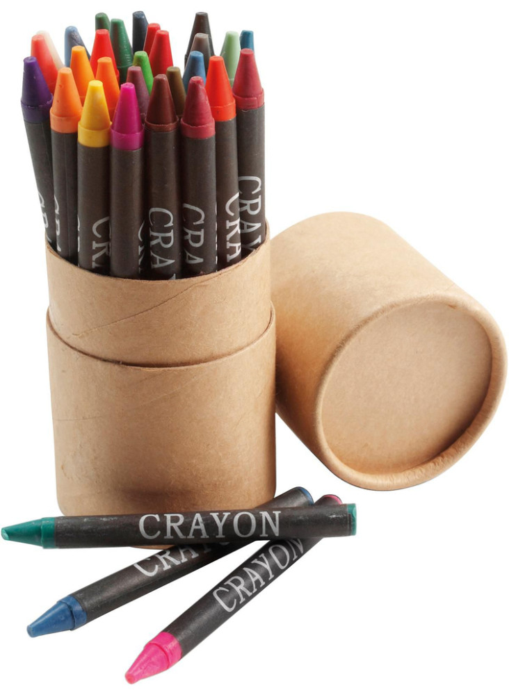 Set de crayons de cire Gabrielle | Tube carton