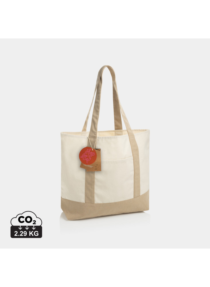 Sac cabas 350gsm en coton recyclé AWARE™ SHOP LOCAL