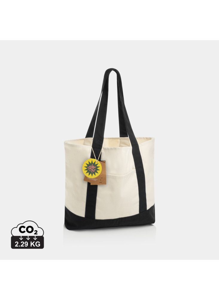Sac cabas 350gsm en coton recyclé AWARE™ SHOP LOCAL