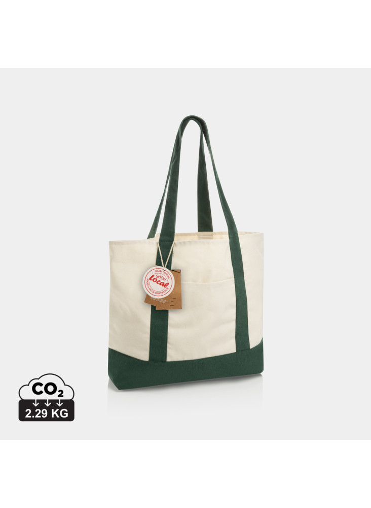 Sac cabas 350gsm en coton recyclé AWARE™ SHOP LOCAL