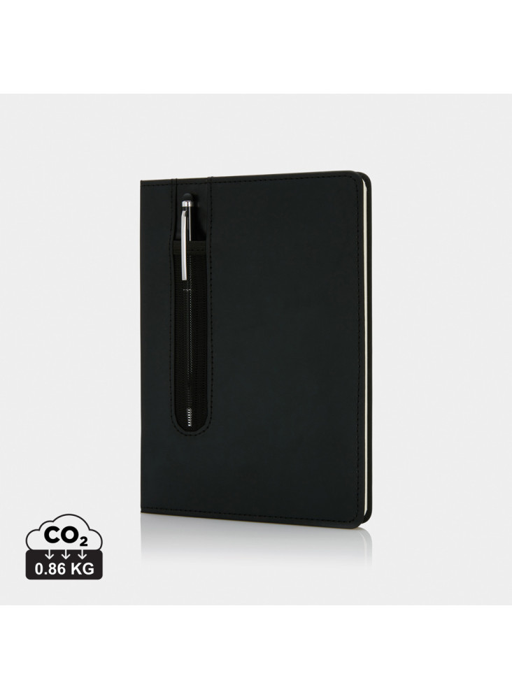 Carnet A5 à couverture rigide en PU avec Stylo tactile