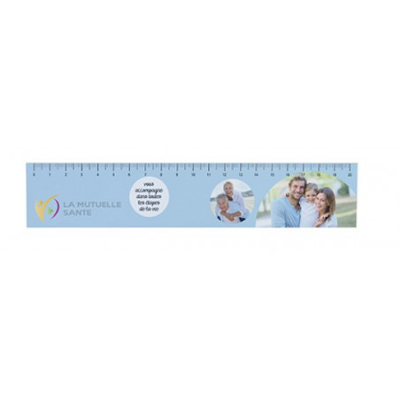 Règle 20 CM Blanc