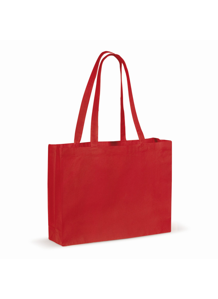 Recycled cotton bag with gusset 140g/m² 49x14x37cm