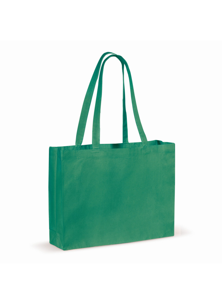 Recycled cotton bag with gusset 140g/m² 49x14x37cm