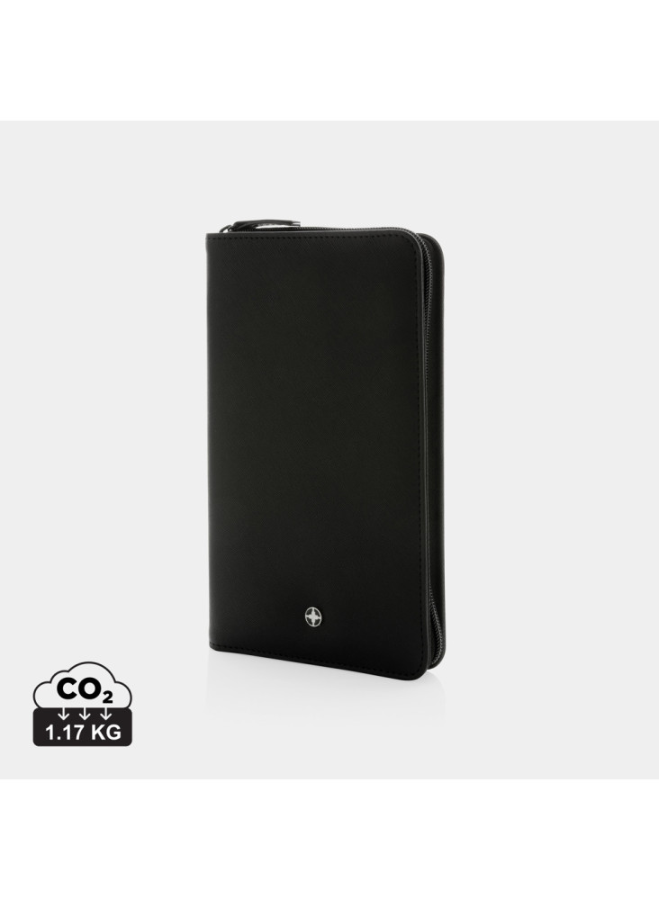 Portefeuille de voyage RFID Swiss Peak Heritage en rPU RCS
