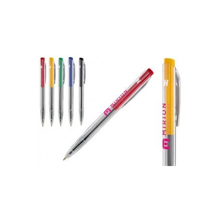 Stylo bille encre bleu marquage sur le corps publicitaire