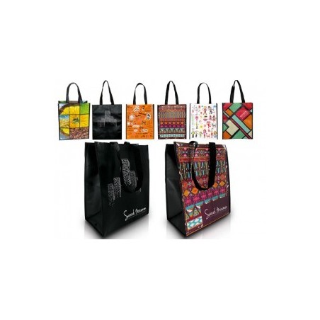 sac shopping avec décor publicitaire