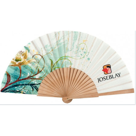 Eventail chacha publicitaire