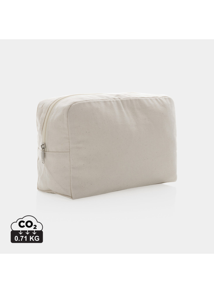Trousse de toilette en toile recyclée non teintée Aware™