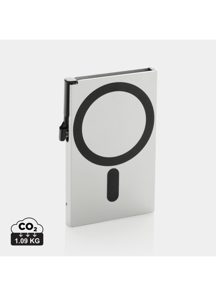 Porte-cartes magnétique pour téléphone en aluminium