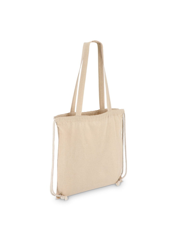 Sac fourre-tout à cordon en coton OEKO-TEX® 38 x 42cm 140g/m².