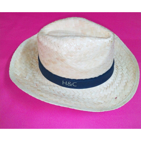 Chapeaux en paille avec bandeau marquage sublimation personnalisable