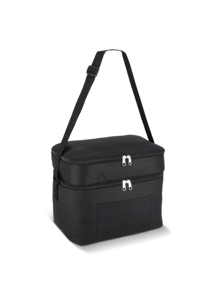 R-PET 600D Sac isotherme à double compartiment 30 x 20 x 24cm 12L