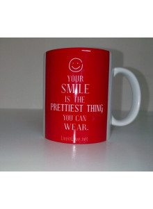Mug rond bicolore.