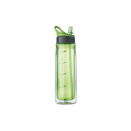 Gourde avec paille pliable 500 ml personnalisable