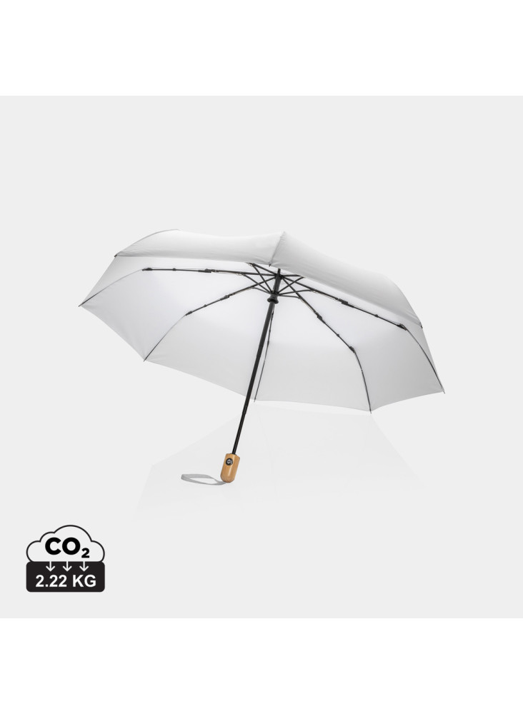 Parapluie 21" automatique rPET 190T et bambou Impact AWARE™