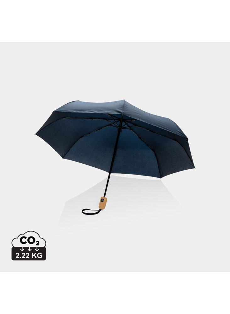 Parapluie 21" automatique rPET 190T et bambou Impact AWARE™