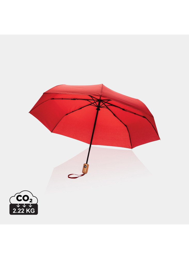 Parapluie 21" automatique rPET 190T et bambou Impact AWARE™