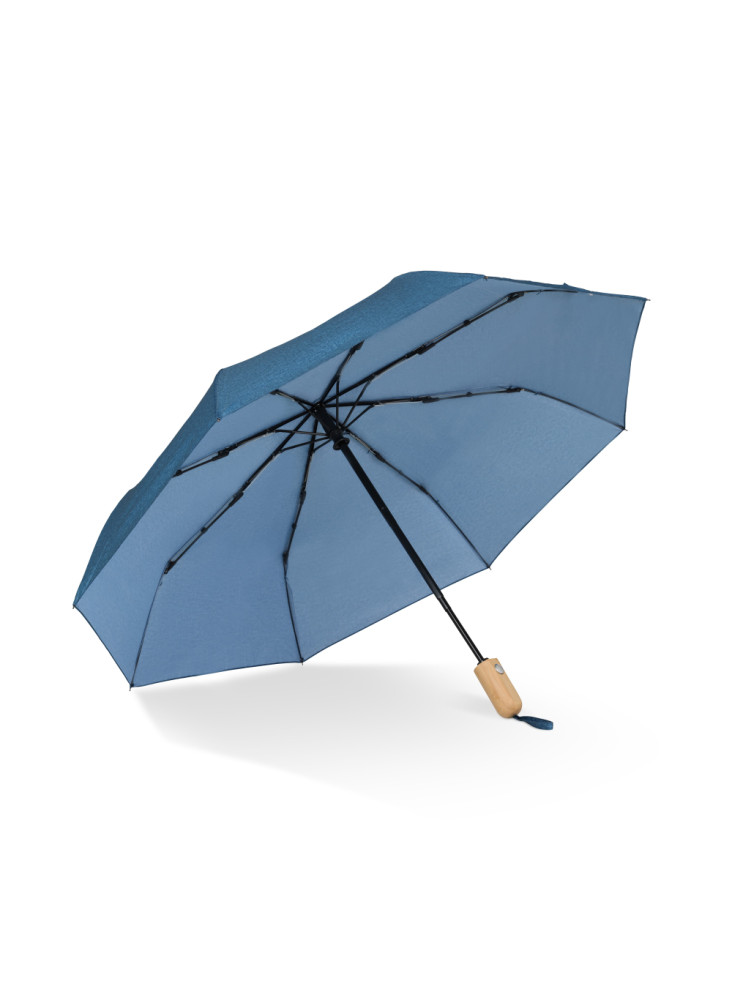 Parapluie pliable 21” en R-PET. Ouverture automatique