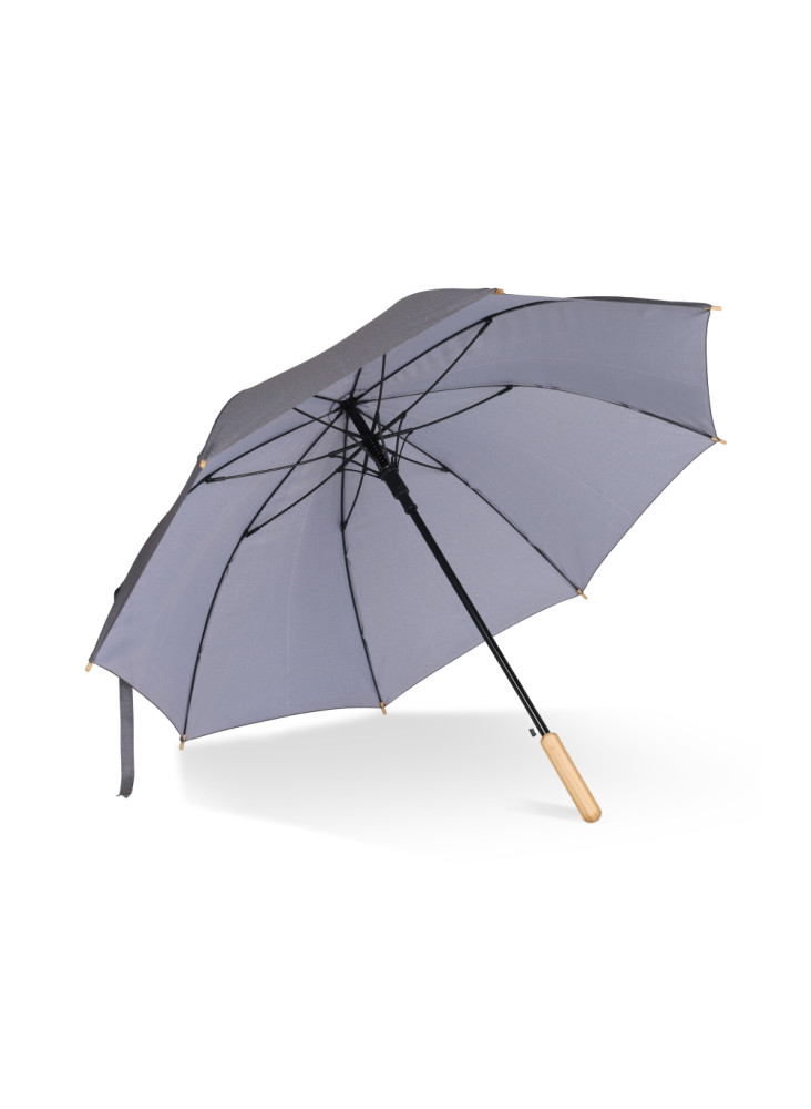 Parapluie bâton 25” en R-PET. Poignée droite, ouverture automatique