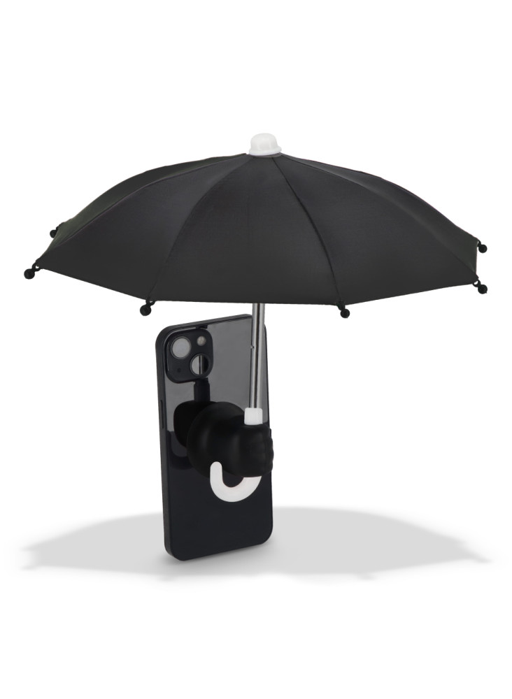 Parapluie pour téléphone avec support à ventouse