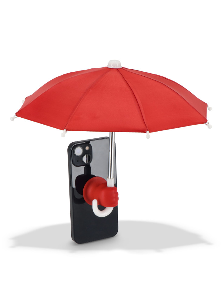 Parapluie pour téléphone avec support à ventouse