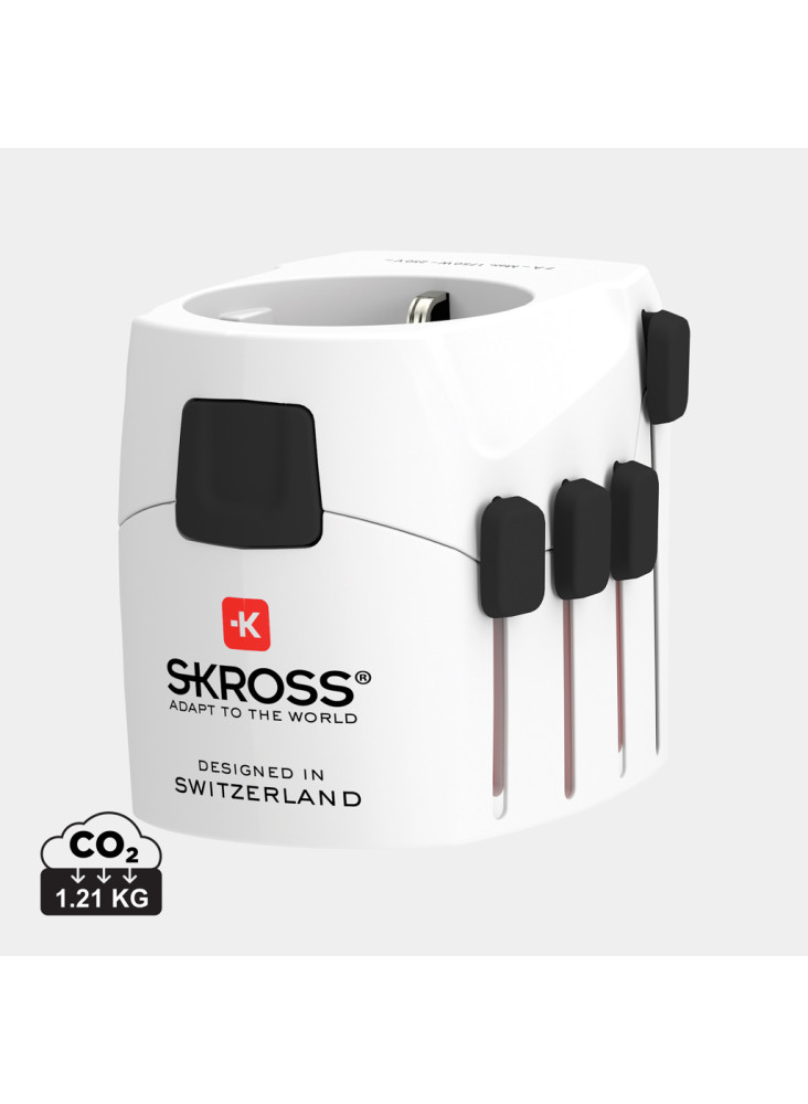 SKROSS Adaptateur de Voyage universel 3-Pôles Pro