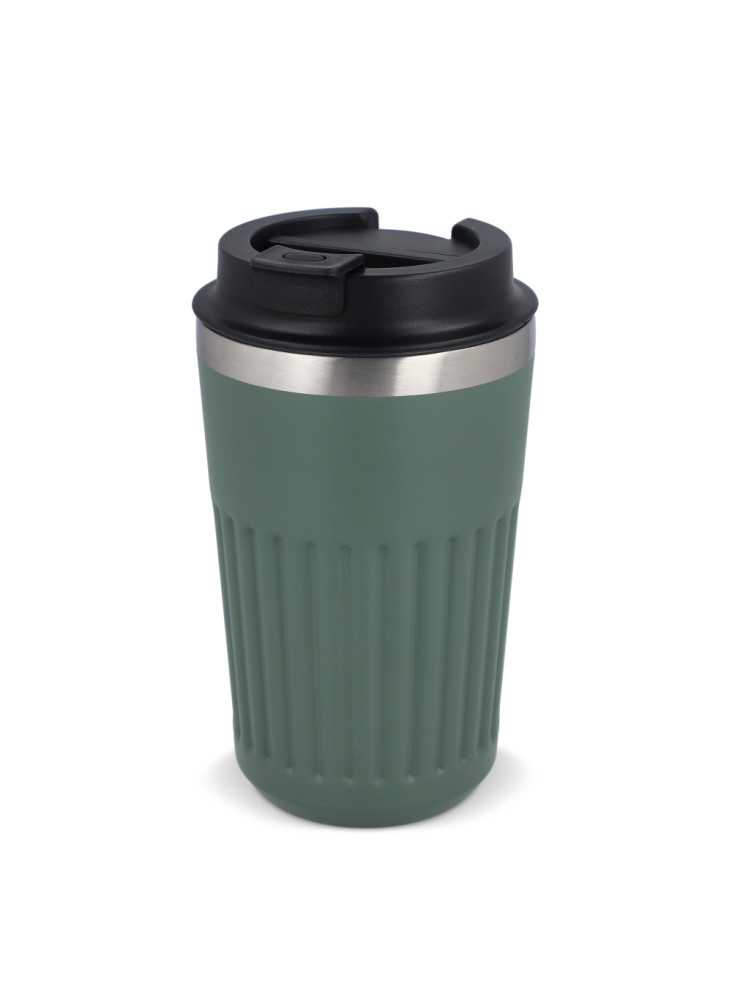 Thermos à café à emporter en acier inoxydable recyclé, 400 ml