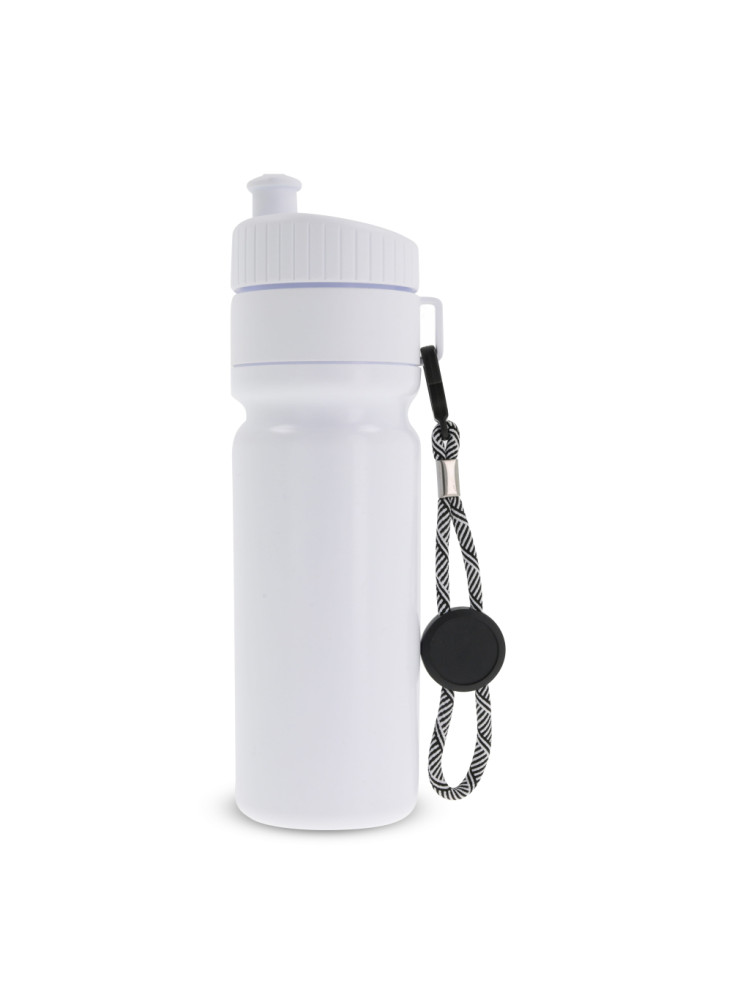 Bidon de sport avec bord et cordon 750ml