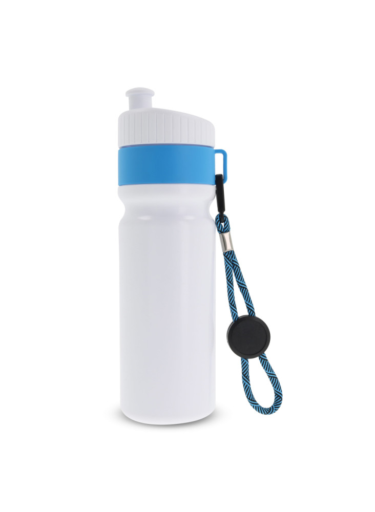 Bidon de sport avec bord et cordon 750ml