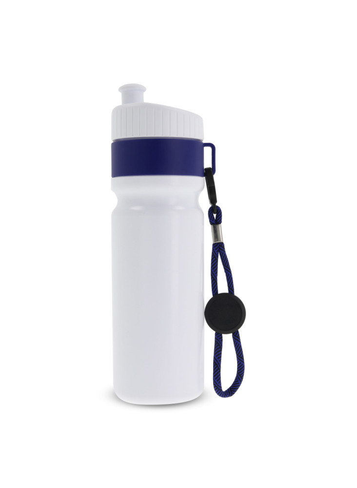 Bidon de sport avec bord et cordon 750ml