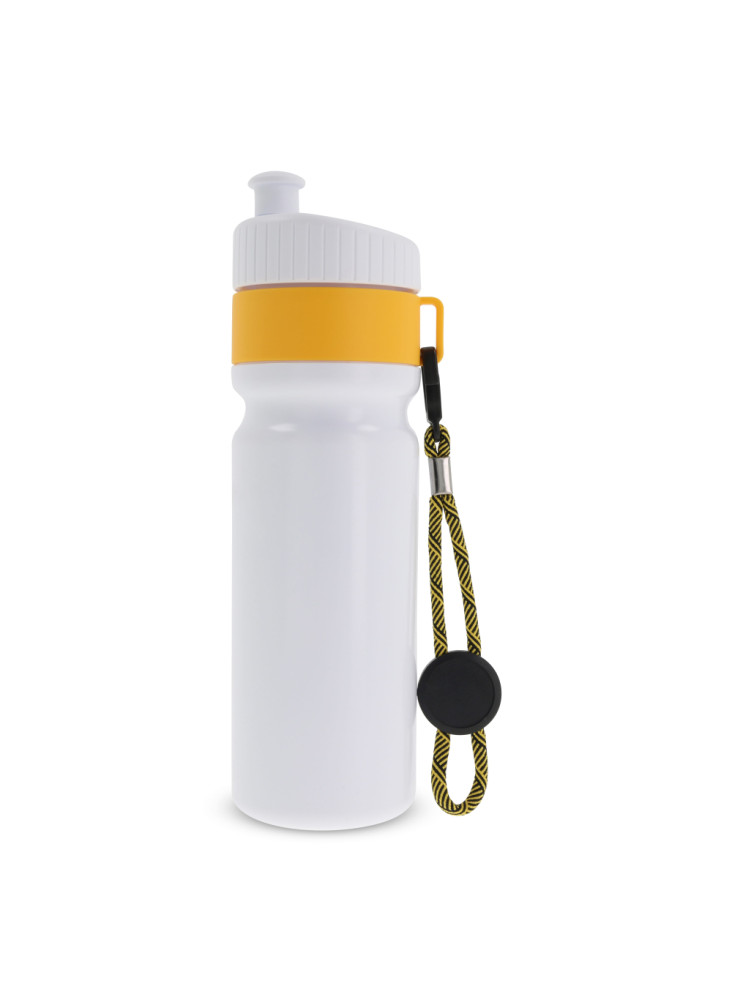 Bidon de sport avec bord et cordon 750ml
