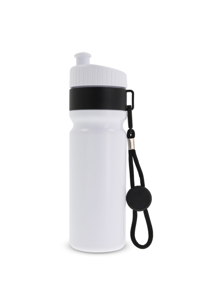 Bidon de sport avec bord et cordon 750ml