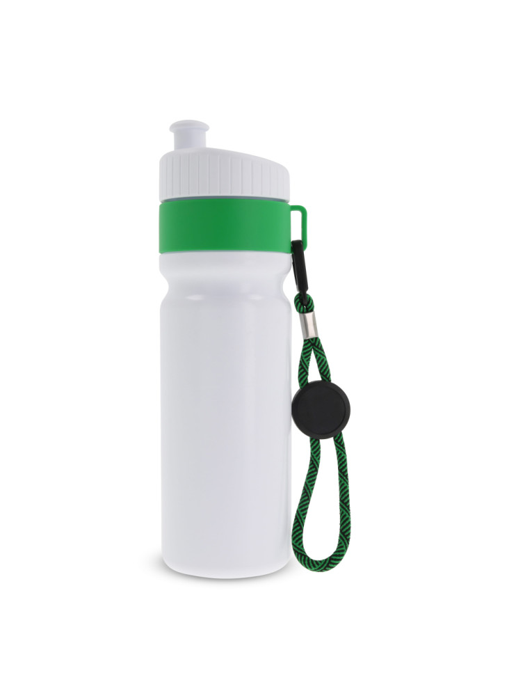 Bidon de sport avec bord et cordon 750ml