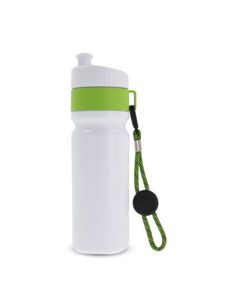 Bidon de sport avec bord et cordon 750ml