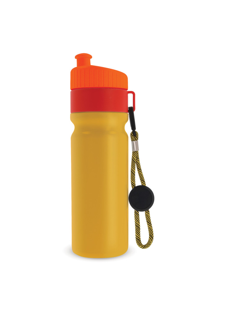 Bidon de sport avec bord et cordon 750ml