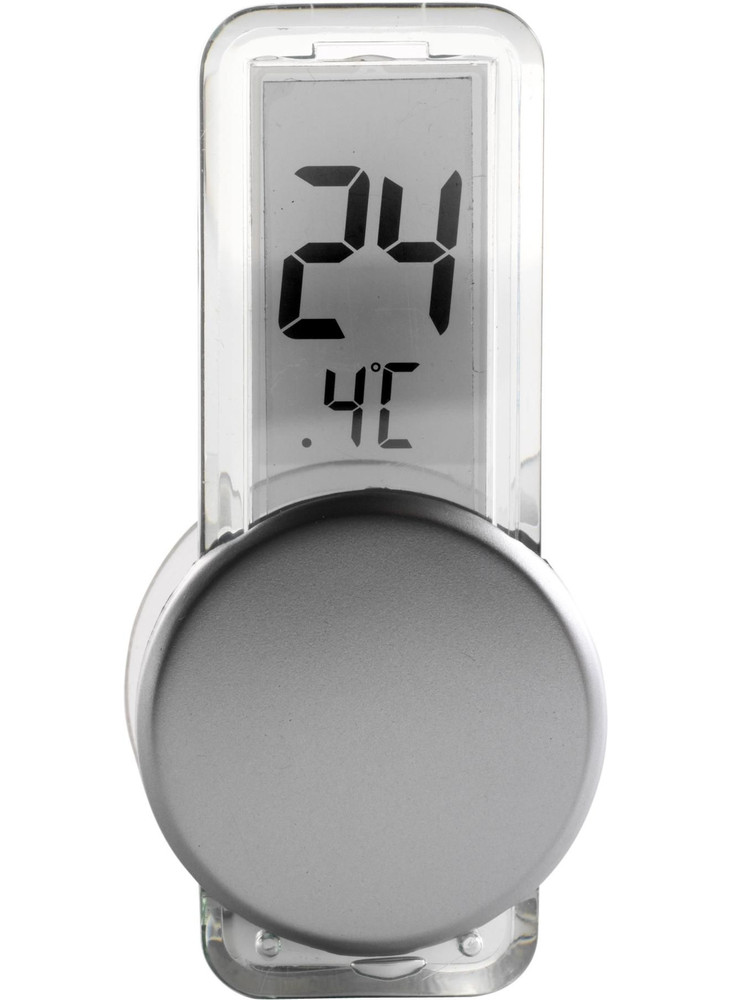 Thermomètre Roxanne | Plastique | Ventouse | Argenté