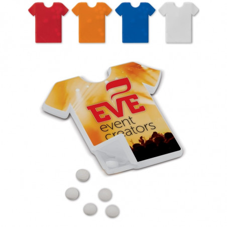 Distributeur de bonbons tee-shirt publicitaire